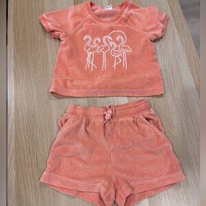 GAP Flamingo Print Toddler 2T Outfit